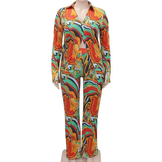 The Picasso Abstract Pants Set