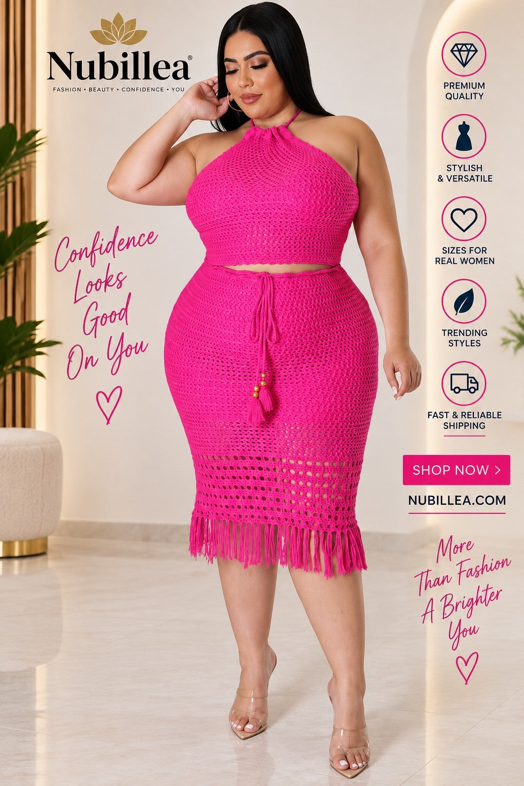 milan knit dress The Maxi Set – Nubillea Neckline_Highneck/Halter
