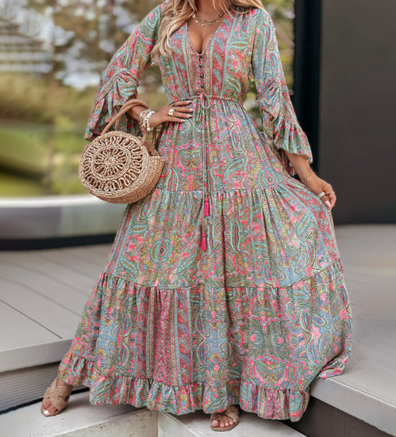 The Santorini  Maxi Dress